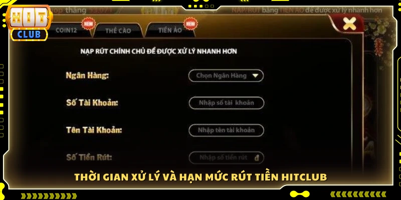 Quy định về tốc độ xử lý và hạn mức rút tiền